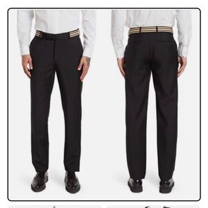 Alexander McQueen Black Dress slim fit Pants
